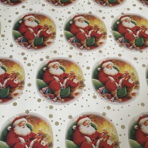 Papier cadeau père Noël