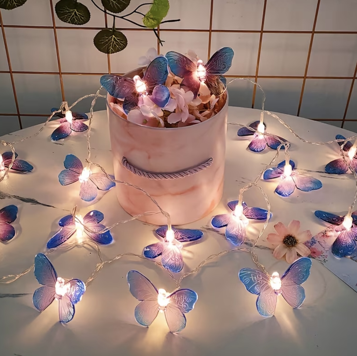 Guirlande lumineuse papillons